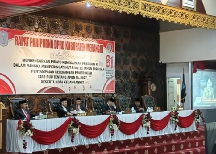 Pemkab Merangin Ikuti Pidato Kenegaraan HUT ke-81 RI, Presiden Beberkan Swasembada Pangan hingga Hemat Devisa 