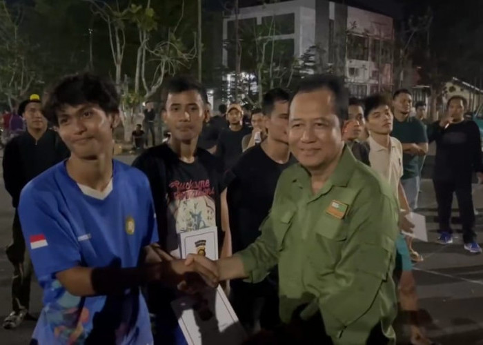 Bupati BBS Hadiri Lomba Balap Lari 100 Meter Inisiasi Polres Muaro Jambi