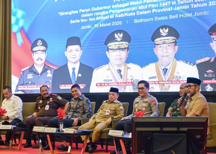 Kapolda Jambi ikuti Rakor Pengamanan Idul Fitri 1447 H, Perkuat Sinergi Lintas Sektoral