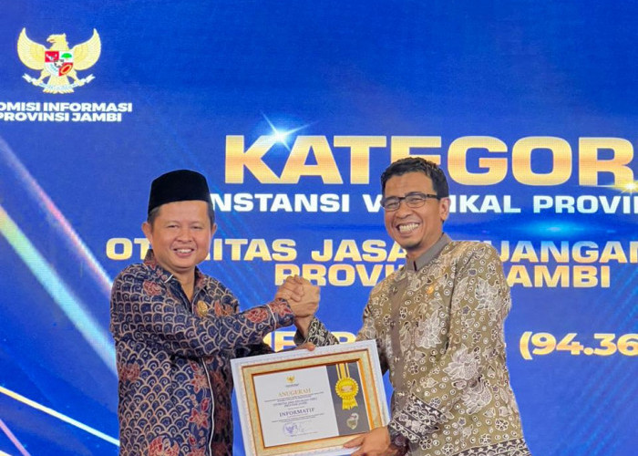 OJK Provinsi Jambi Sabet Anugerah Keterbukaan Informasi Publik