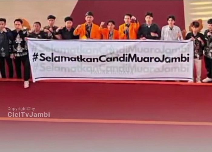 Jaga Warisan Cagar Budaya, Ribuan Mahasiswa UNJA Deklarasikan Penolakan Stockpile Batu Bara Candi Muaro Jambi