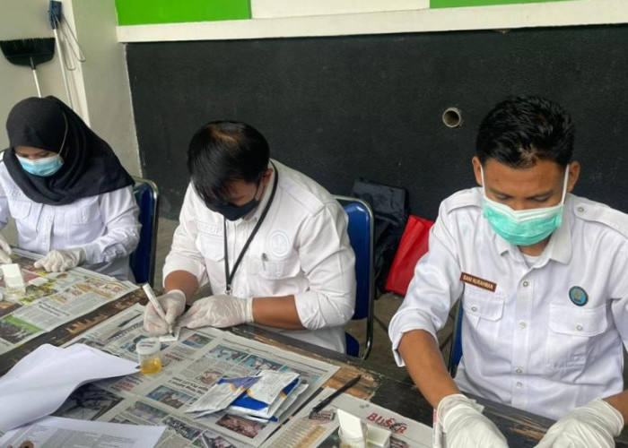 BNN Provinsi Jambi Gelar Kegiatan Tes Urine Kepada Karyawan PTPN