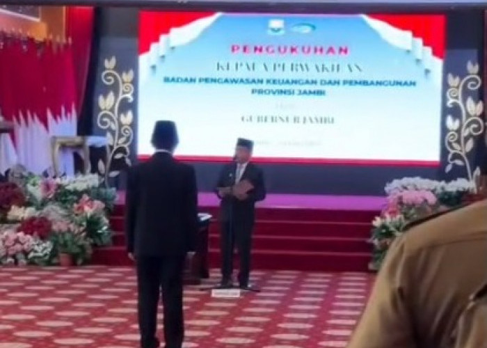 Gubernur Al Haris Kukuhkan Kepala Perwakilan BPKP Provinsi Jambi