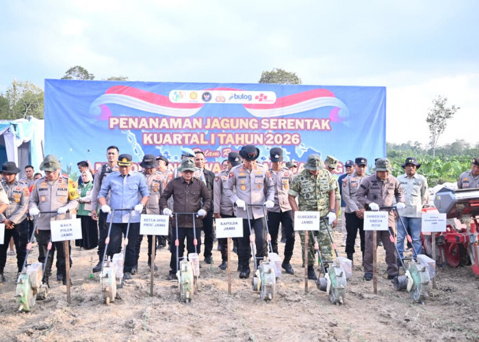 Dukung Swasembada Pangan, Kapolres Muaro Jambi Targetkan Produksi 600 Ton Jagung
