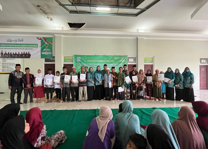 Wabup A. Khafid Hadiri Penyaluran ZIS Rp3,65 Miliar oleh Baznas Merangin