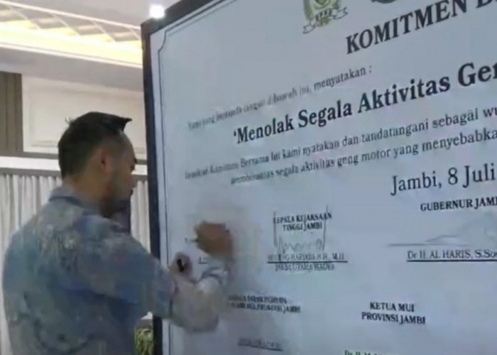 DPRD Jambi Dukung Penuh Komitmen Bersama Tolak Geng Motor, Dorong Penindakan dan Pencegahan Diperkuat
