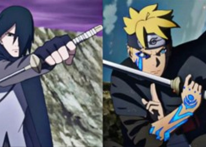 Waw Boruto Siap Jadi Kage! Mendapatkan Pedang Langsung dari Sasuke
