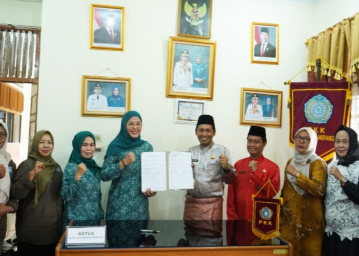 Diskominfo dan PKK Merangin Teken MoU Perkuat Program Pemberdayaan dan Kesejahteraan Keluarga