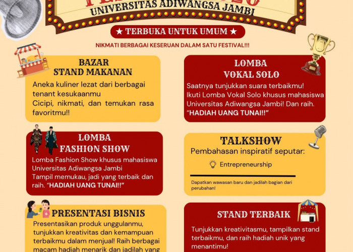 Mahasiswa UNAJA Sulap Tugas Kuliah Jadi ‘Savoria Festival 2026’, Hadirkan 22 Tenant Viral