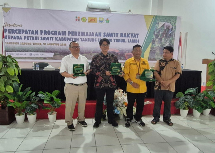 Dongkrak Ekonomi Petani, PTPN IV Regional 4 dan SPKS Replanting Sawit Tua