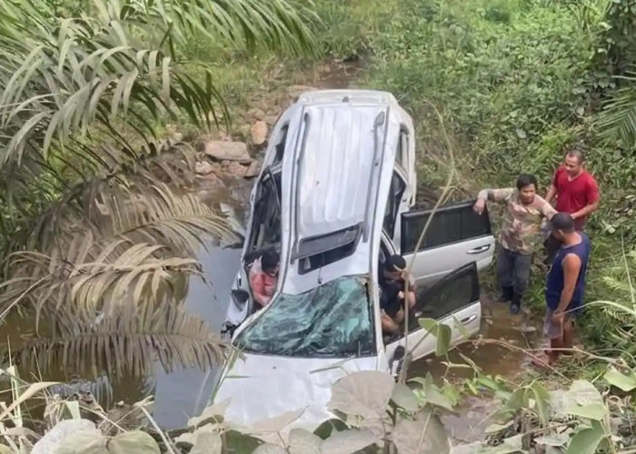 Kecelakaan Maut di Jalan Ness Batang Hari Tenggelamkan Pajero ke Sungai, Sopir Tewas dan Anak-Istri Luka-luka