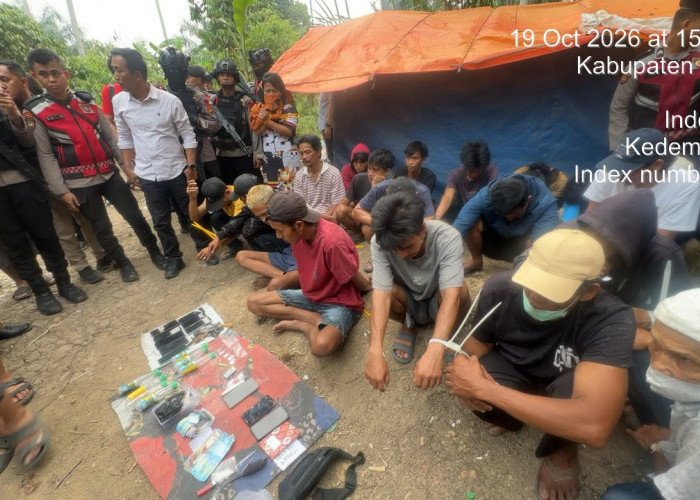 20 Terduga Pengguna Narkoba Diamankan di Senaung