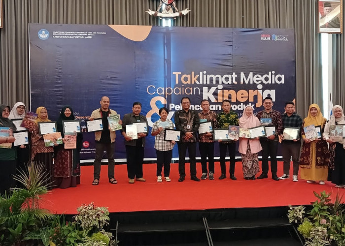 Taklimat Media dan Peluncuran Produk  Kantor Bahasa Provinsi Jambi 2023 Berjalan Sukses