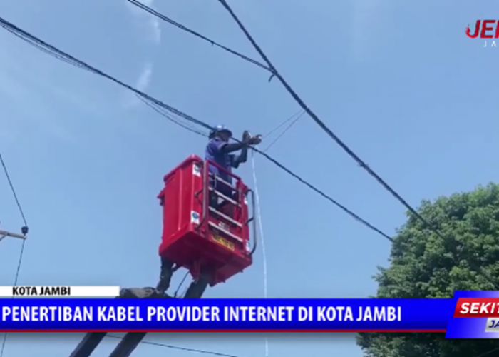 Penertiban Kabel Provider Internet di Kota Jambi