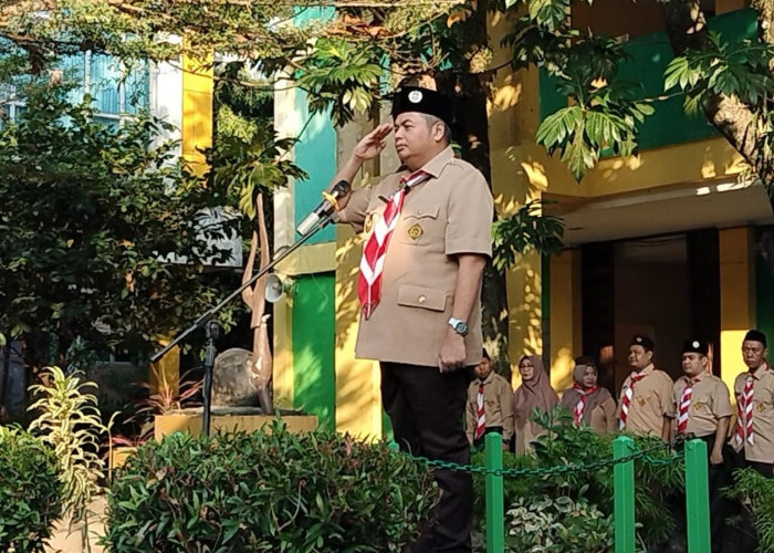 Ketua Kwarcab Kota Jambi Pimpin Apel Serentak Pramuka Di 344 Sekolah
