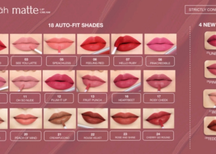 Wardah Perkenalkan 7 Warna Terbaru Wardah Glasting Liquid Lip dan 4 Warna Terbaru Wardah Matte Lip Cream