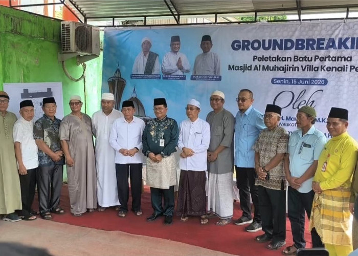 Wali Kota Jambi Hadiri Peletakan Batu Pertama Pembangunan Masjid Al-Muhajirin