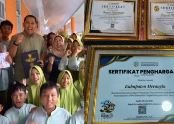 Bupati Merangin M. Syukur Borong Dua Penghargaan dalam Program GEMAR 2026  
