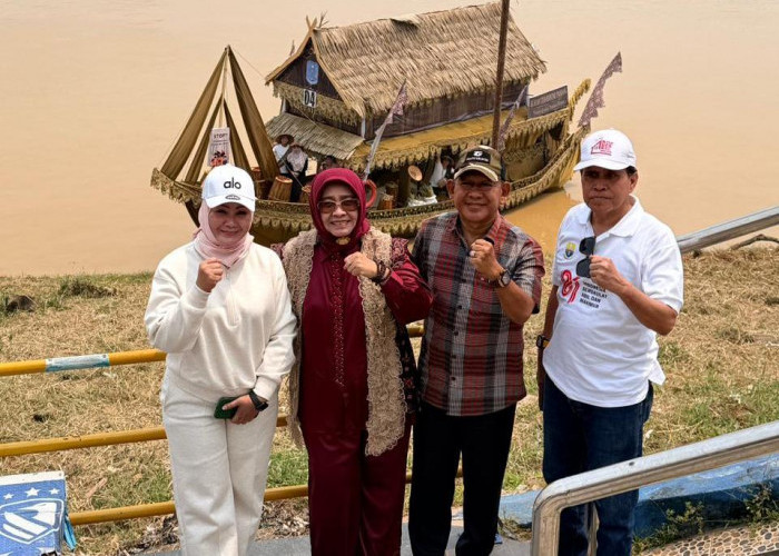 Wabup A. Khafidh Hadiri Pembukaan Lomba Perahu Tradisional, Merangin Usung Rumah Tuo Tabir