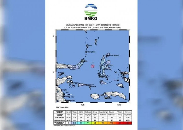 BMKG Ungkap: Gempa Berkekuatan 5,8 SR di Ternate Disebabkan Pergerakan Lempeng Subduksi