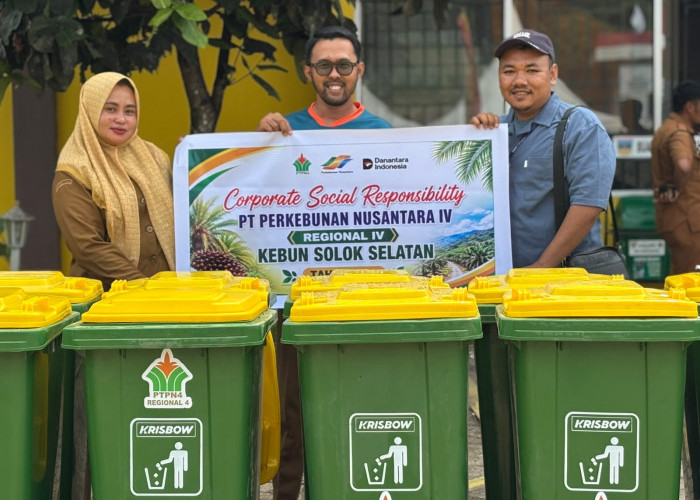 Destinasi Wisata Solsel Kinclong, PTPN IV Regional Sebar 10 Tong Sampah