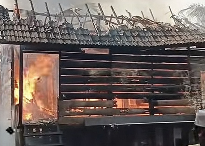 Kebakaran Hanguskan Rumah Bidan di Pemayung Batanghari