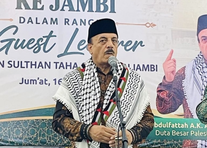 Dubes Palestina Sampaikan Kondisi Terkini, Ratusan Mahasiswa UIN Jambi Ikuti Kuliah Umum