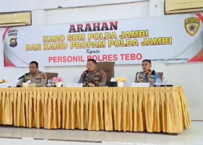 Puluhan Personel Polres Tebo Jalani Tes Urine Secara Acak