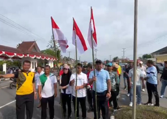 Aksi Serentak Pemasangan Bendera di Kabupaten Tebo