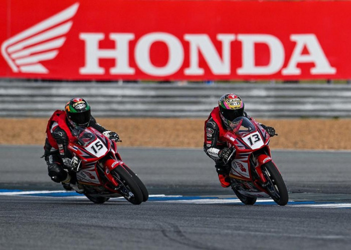 Bikin Bangga, Pembalap Astra Honda Kembali Bikin Merah Putih Berkibar di Thailand Talent Cup 