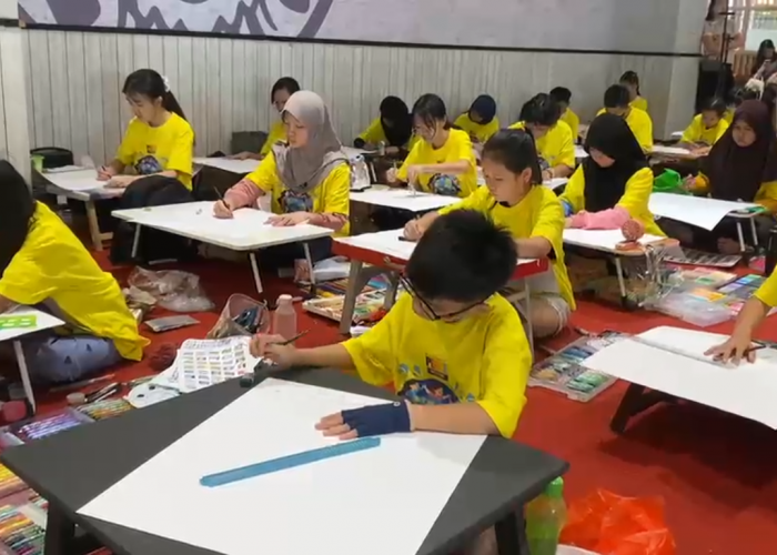 Lions Club Jambi Tanamkan Pesan Perdamaian Lewat Lomba Poster dan Mewarnai