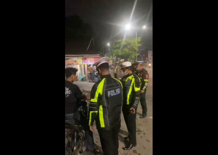 Jelang Operasi Patuh 2026, Satlantas Polres Tanjab Barat Tindak Pengendara Knalpot Brong