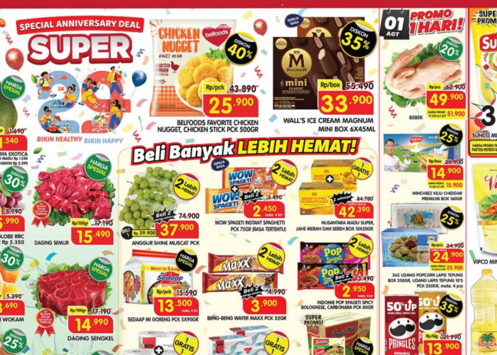 Promo Superindo 2 Agustus 2026: Minyak Goreng Sunco Didiskon, Harga Mulai Rp39 Ribuan