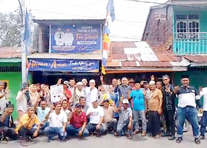 1 Minggu Jelang Pilkada, Masyarakat Jalan Nelayan Bertekad Menangkan Hairan-Amin