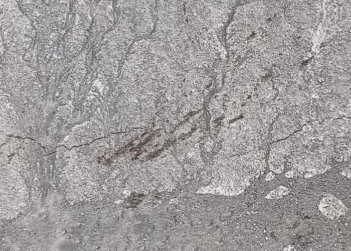 Baru Sehari Dicor Sudah Retak, Proyek Jalan Senilai Rp953 Juta di Tebo Diprotes Warga