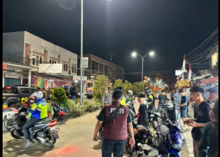 Patroli Blue Light Antisipasi Balap Liar, Satlantas Polres Tanjab Barat Amankan 30 Kendaraan
