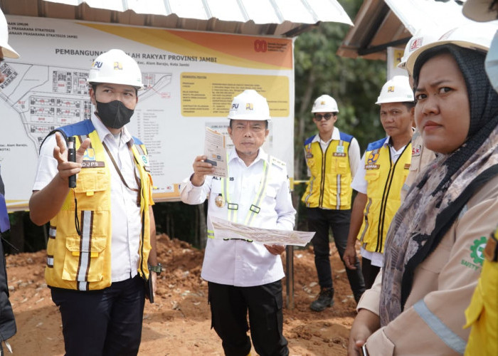 Gubernur Al Haris Tinjau Proyek Pembangunan Sekolah Rakyat Senilai Rp446 Miliar