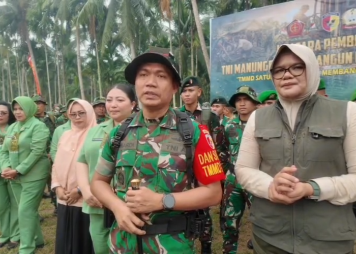 TMMD ke-130 Kodim 0419/Tanjab, Tingkatkan Jalan 2.690 Meter di Desa Merbau