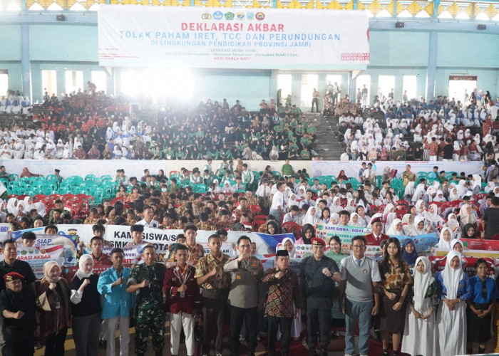 15 Ribu Pelajar se-Provinsi Jambi Deklarasi Tolak IRET, TCC, dan Perundungan