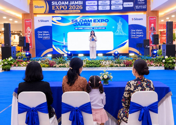 Resmi Dibuka, Siloam Expo Jambi 2026 di Mall Jamtos Tarik Perhatian Pengunjung Sore Ini