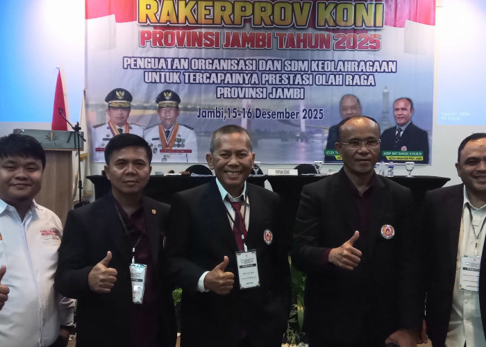Rakerprov KONI Jambi Dorong Prestasi, Hingga Penguatan Organisasi dan SDM Keolahragaan
