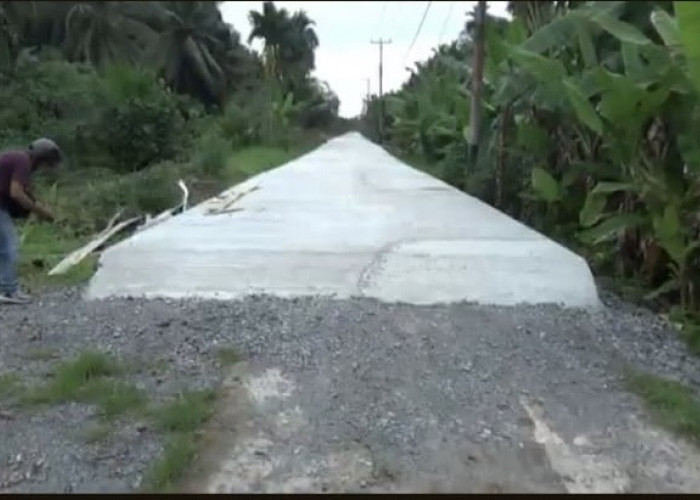 Dinas PUPR Bangun Akses Jalan Rigit Beton Menuju Wisata Mangrove
