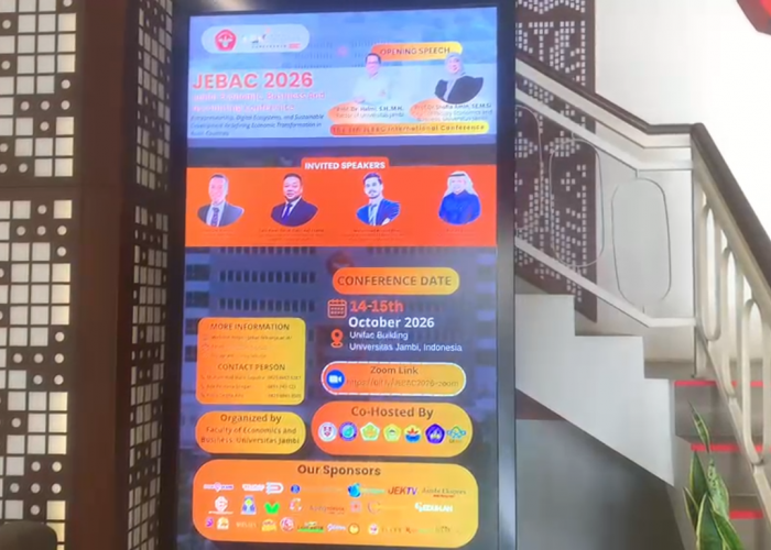 FEB UNJA Gelar Konferensi Internasional JEBAC 2026, Dorong Transformasi Ekonomi Berkelanjutan