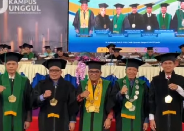 Lima Guru Besar Dikukuhkan, UIN STS Jambi Targetkan 40 Guru Besar  