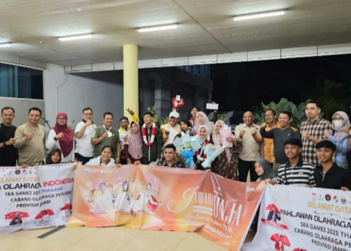 FOPI Bersama Unja Sambut Kedatangan Atlet Jambi Peraih Medali SEA Games 2025