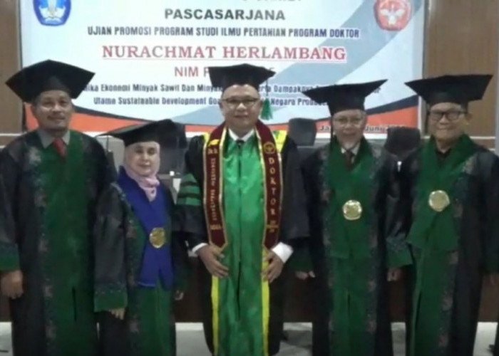 Nurachmat Herlambang Raih Gelar Doktor Ilmu Pertanian UNJA dengan Predikat Cumlaude  