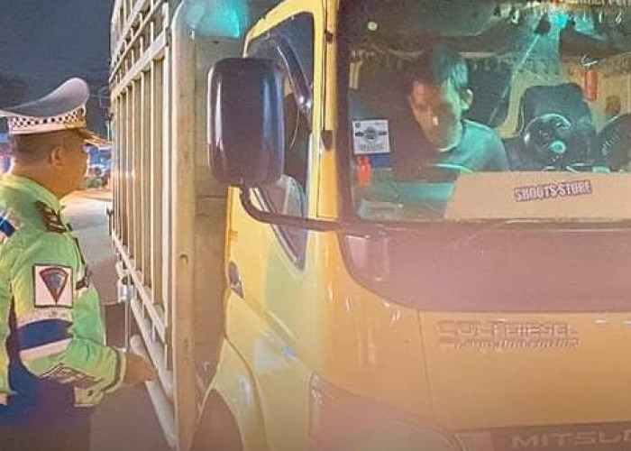 Ditlantas Polda Jambi Tindak 6 Truk Batu Bara yang Melanggar 