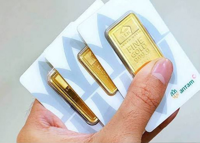 Harga emas Antam turun jadi Rp2,65 juta/gram
