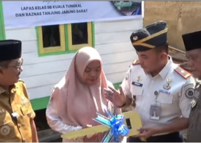 Lapas Kelas IIB Kuala Tungkal dan Baznas Kolaborasi Bedah Rumah untuk Warga Kurang Mampu  