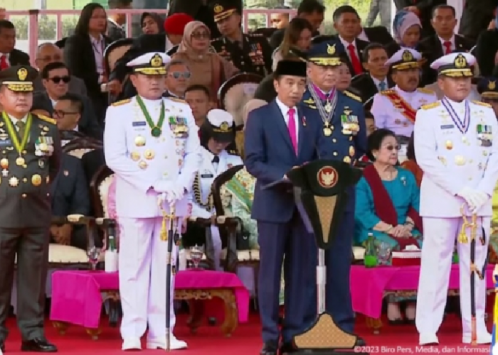 HUT TNI, Presiden Jokowi Minta Jaga Kedamaian Jelang Pemilu 2024